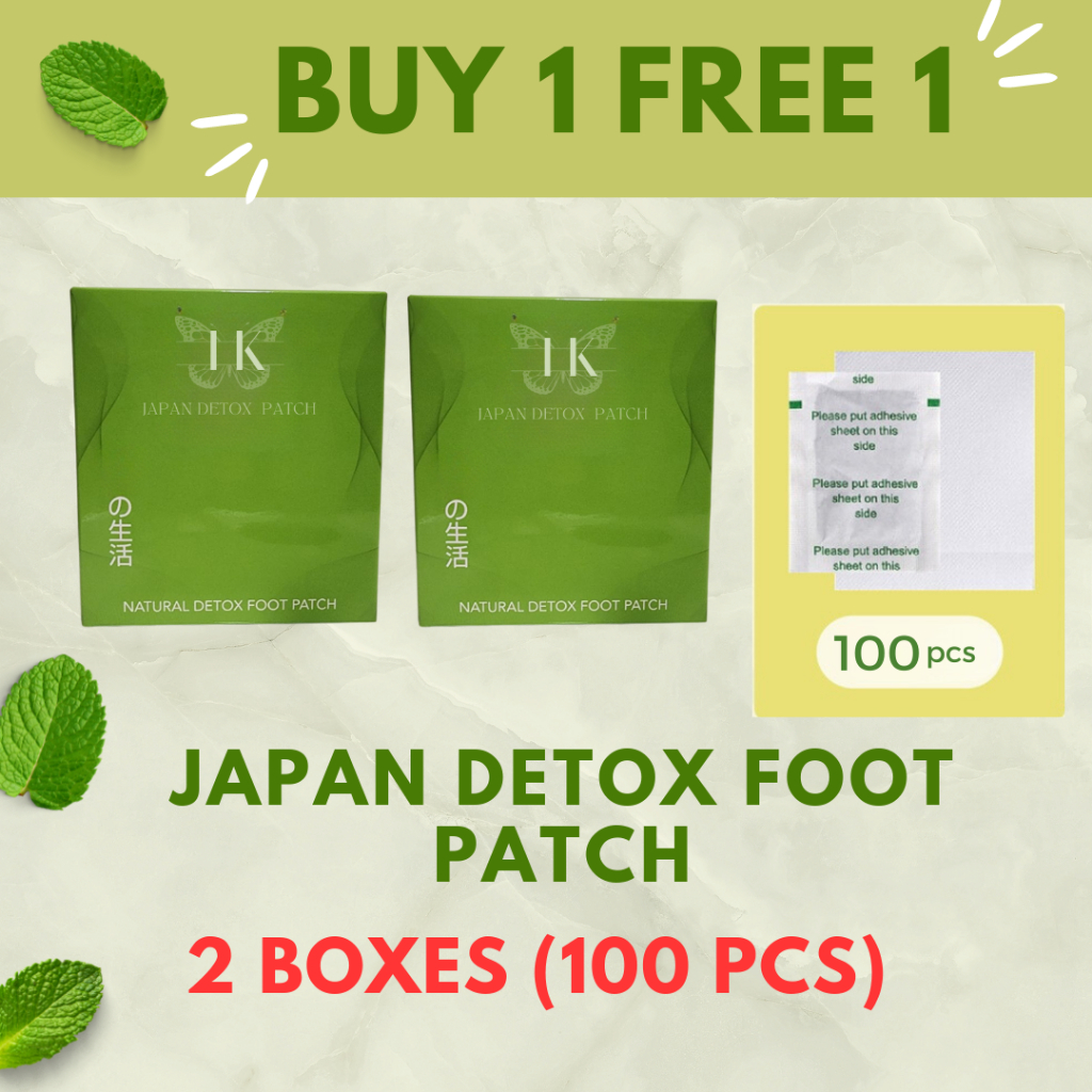 2x (100 pieces) Premium ITSUKI KENKO HEALTH Detox Foot Pads Patch Herbal Detox