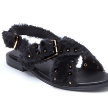 Matisse Coconuts Ray Furry Studded Sandals Flat Sz 8 - £31.12 GBP