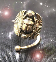Haunted Ring Scarab Treasure Ancient Gifts Of Power Highest Light Scholar - £67.90 GBP