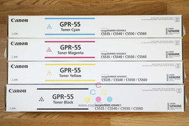Genuine Canon GPR-55 CMYK Toner Cartridges Set iR ADV C5535 C5540 C5550 C5560 !! - $424.71