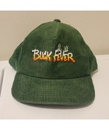 Vintage Buck Fever Green Snapback Corduroy Hunting Trucker Hat 80s / 90s - $338.01 MXN