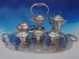 Blossom Mexican Mexico Sterling Silver Tea Set 7-Piece (#4416) - £10,246.23 GBP