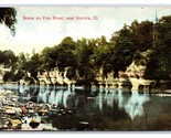 View on Fox River Aurora Illinois IL DB Postcard Y2 - $2.92