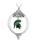 43439 Michigan State University Spartans Glitter Logo Bulb Christmas Orn... - £12.39 GBP
