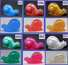 Little snails, colorful escargot, whimsical ocean decor, small resin snail - £5.92 GBP+