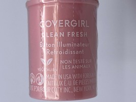 Covergirl Clean Fresh Cooling Glow Stick #100 Pink Thrill .24oz Brand New - $9.46