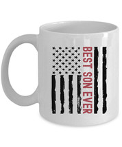 Best Son Ever Coffee Mug Vintage American Flag Tea Cup Birthday Christmas Gift - £13.41 GBP+