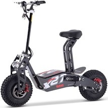 MotoTec Vulcan 48V 1600W Black Electric Scooter High-Performance Scooter - $1,149.00