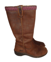 UGG Swell Tall Boots Women’s Size 6 Sheepskin Winter Shearling Nubuck Leather - £24.85 GBP