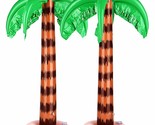 Inflatable Palm Trees Jumbo Coconut Trees Beach Backdrop Favor For Hawai... - $29.99