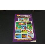 Vintage 1982 Activision Video Game Cartridge Purple Mini Catalog - 6&quot; X ... - £3.86 GBP