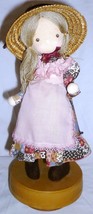VINTAGE GORHAM ROTATING MUSIC BOX CLOTH DOLL PLAYS &#39;FEELINGS&#39; - $32.00