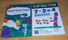 LOT OF 2 1ST/2ND GRADE SUBTRACTION WORK BOOKS-UNUSED-LANDOLL/THE CLEVER ... - $8.00