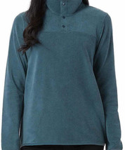 32 DEGREES Womens Snap Arctic Fleece Pullover Size Large Color Basil Green - £39.26 GBP