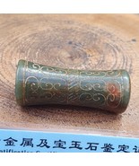 Colgante de cuentas de jade verde chino temprano certificado de jade hai... - $52.40