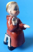 Vtg Mid Century Chase Seated Monk Figurine Taking Oath Hand Painted Japan - £15.14 GBP