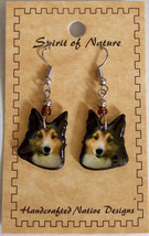 Sheltie Shetland Sheepdog Shaped Puppy Dog Earrings Acrylic 1.5&quot; H - $24.39 CAD