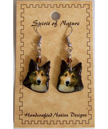 Sheltie Shetland Sheepdog Shaped Puppy Dog Earrings Acrylic 1.5&quot; H - $24.17 CAD