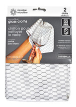 Casabella Microfiber Glass Cleaning Cloths - £7.95 GBP