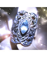 HAUNTED ANTIQUE RING BLUE FIRE OF SACRED BEAUTY TRANSFORMATION MAGICK LIGHT - $595.14 CAD