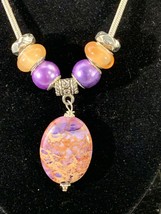 Jasper Pendant &amp; Bead Set W/Choice of 16&quot; 18&quot; or 24&quot; Dione Necklace (NA186) - £14.28 GBP+