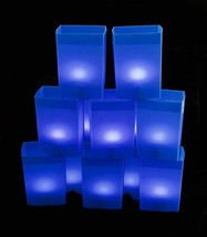 BLUE LUMINARY BOX LIGHT SET - TEA LIGHTS - 1 SET - CHRISTMAS / WINTER HO... - £117.27 GBP