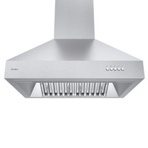 30 inch Wall Mount Range Hood with 3 Speed Exhaust Fan, Ceiling Chimney-... - $947.69