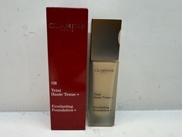 Clarins Everlasting Foundation + #108 Sand NIB 1.1 oz - £15.52 GBP