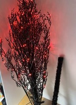Midwest CBK Halloween Tree Black Plastic Red Lighted Led 60 in Origional Box. - £61.73 GBP