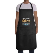 Mens Father&#39;s Day Apron - Custom BBQ Grill Kitchen Chef Apron for Men - Retired - £12.76 GBP
