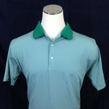 FENNEC Men&#39;s Green Striped Short Sleeve Polo Shirt Size XL - £17.01 GBP