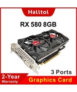 Halltol RX 580 8GB 2048SP Graphics Card RX588 GPU Three 8 G - £169.05 GBP