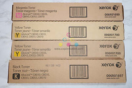 New Genuine Xerox Altalink C8030,C8035,C8045 MYYK Toners 006R01697,699,700 - $366.30
