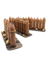 Spiked Wall 3 Painted Miniatures Wooden Defense Palisade - $27.99