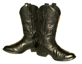 ARIAT Men’s Heritage Style 34770 Black Leather Western Cowboy Boots Size 7.5 EE - £65.05 GBP