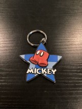 Vintage Disney Mickey Mouse Rubber Keychain Key Ring  By Applause - £10.13 GBP