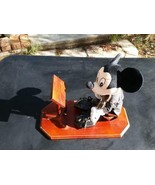 Mickey Mouse Plush Playing Violin with Music Stand on wood Stand - £39.08 GBP