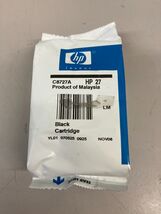 Genuine OEM HP 27 Black Ink Cartridge C8727A -  Brand New, Sealed - $9.95