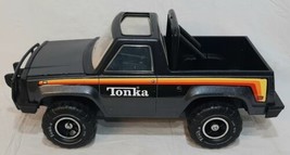Vintage 1979 Metal Dark Metallic Gray Tonka Pickup Truck Made in USA Tir... - £39.37 GBP