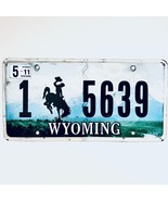 2011 United States Wyoming Natrona County Passenger License Plate 1 5639 - €11,16 EUR