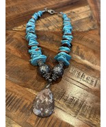 Western Style Turquoise And Jasper Necklace  - $135.33 CAD