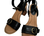 BORN Tahlia Ankle Strap Sandal in Black Leather Size 7 Women - $27.69