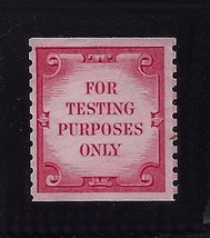 TD108 RARE Carmine Test / Dummy Line Single Mint NH Cat ??? &quot;READ&quot; - $799.99