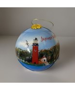 Hand-Painted Jupiter Inlet Lighthouse Ornament  Velvet Gift Box – Stunning! - $929.16 MXN