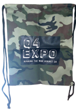 Drawstring Bag Compatible with Green Camouflage Army Lightweight Gym Sackpack - £9.46 GBP