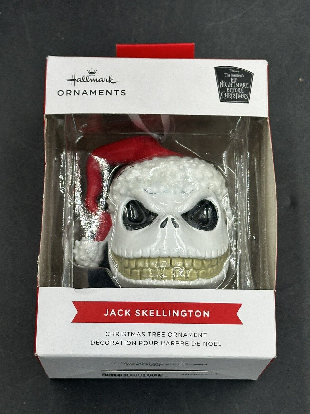 Nightmare Before Christmas SANTA JACK SKELLINGTON ORNAMENT Hallmark Disney NEW - £6.88 GBP