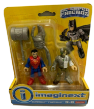 New Imaginext Fisher Price DC Super Friends Superman - Metallo - £18.94 GBP