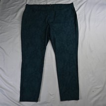 NYDJ 24W Green Floral WTPP8132 Pull On Modern Leggings Womens Dress Pants - £19.80 GBP