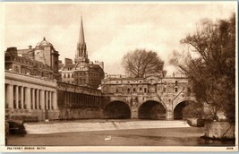 Vintage Postcard Pulteney Bridge Bath Somerset England - £7.74 GBP