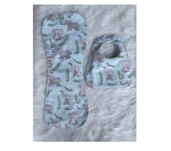 Baby Bibs Burp Cloth Set Baby Shower Gift Designer Bibs Nursery Gift for... - $24.99